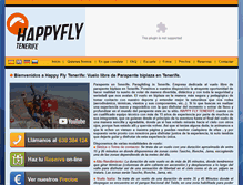 Tablet Screenshot of happyflytenerife.com